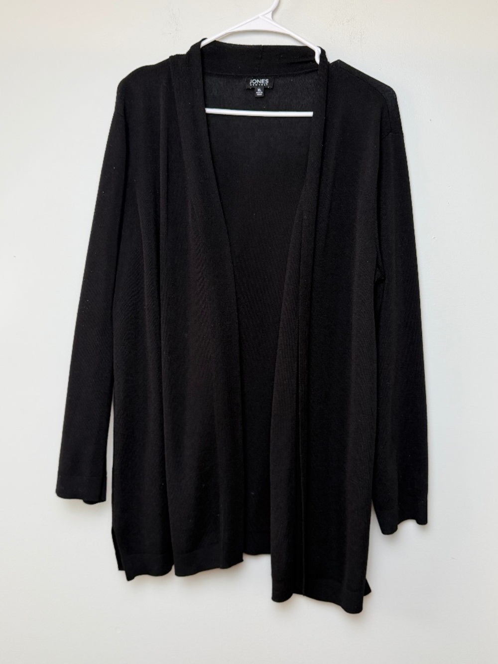 Jones New York Black Open From Cardigan Size XL